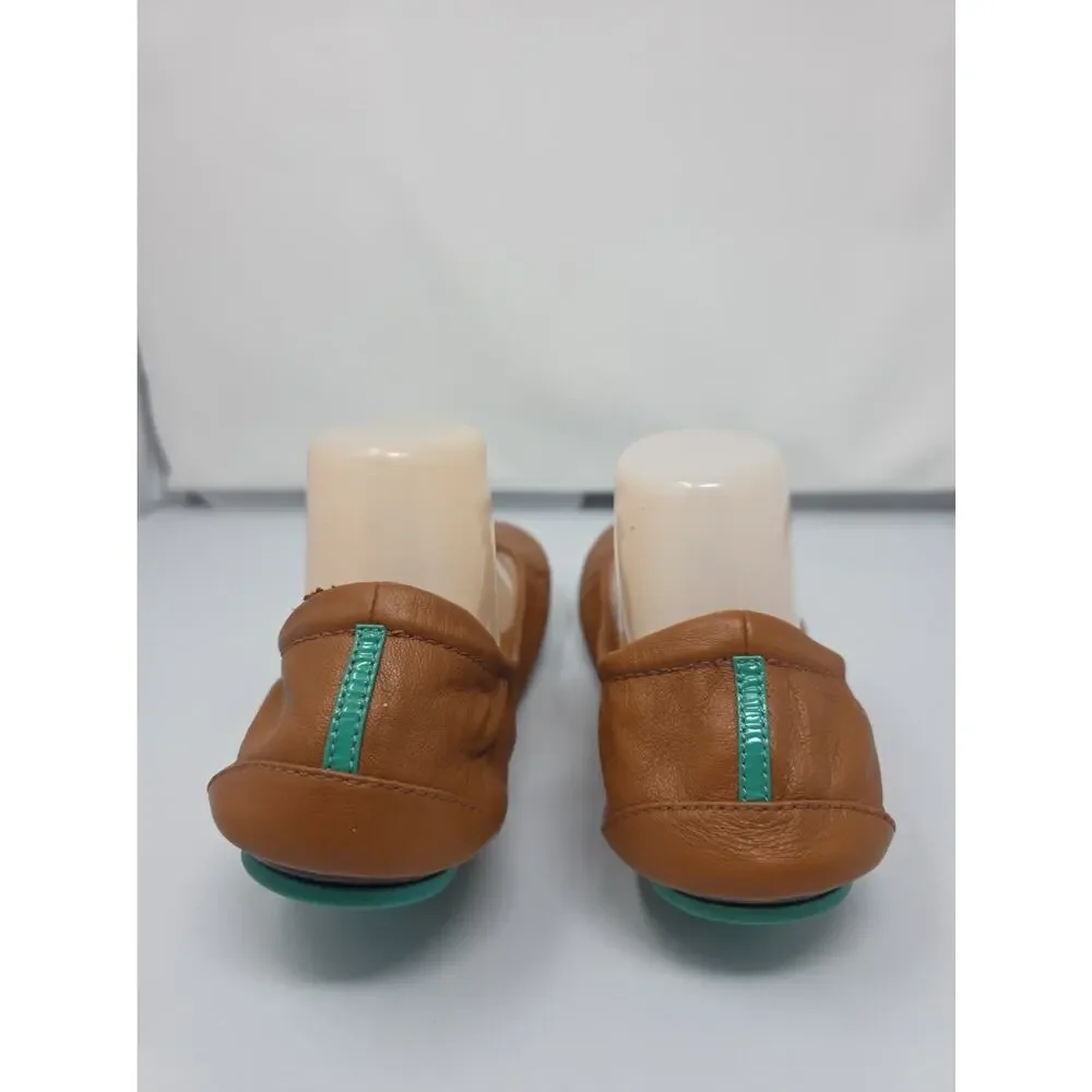Tieks Gavrieli Size 11 Tan Brown Ballet Flats Leather Womens